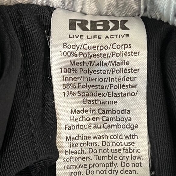 RBX Performance Womens L/G Black & White‎ Activewear Shorts - Picture 6 of 7
